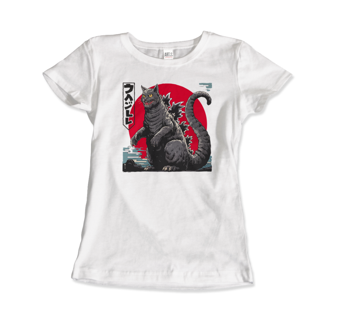 Catzilla: the Ultimate Feline t-shirt by Art-O-Rama Shop