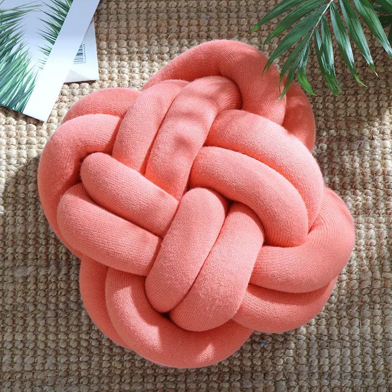 Sofa Pillow Office Nap Craft Pillow Knot Throw Pillow by Maiden-Art