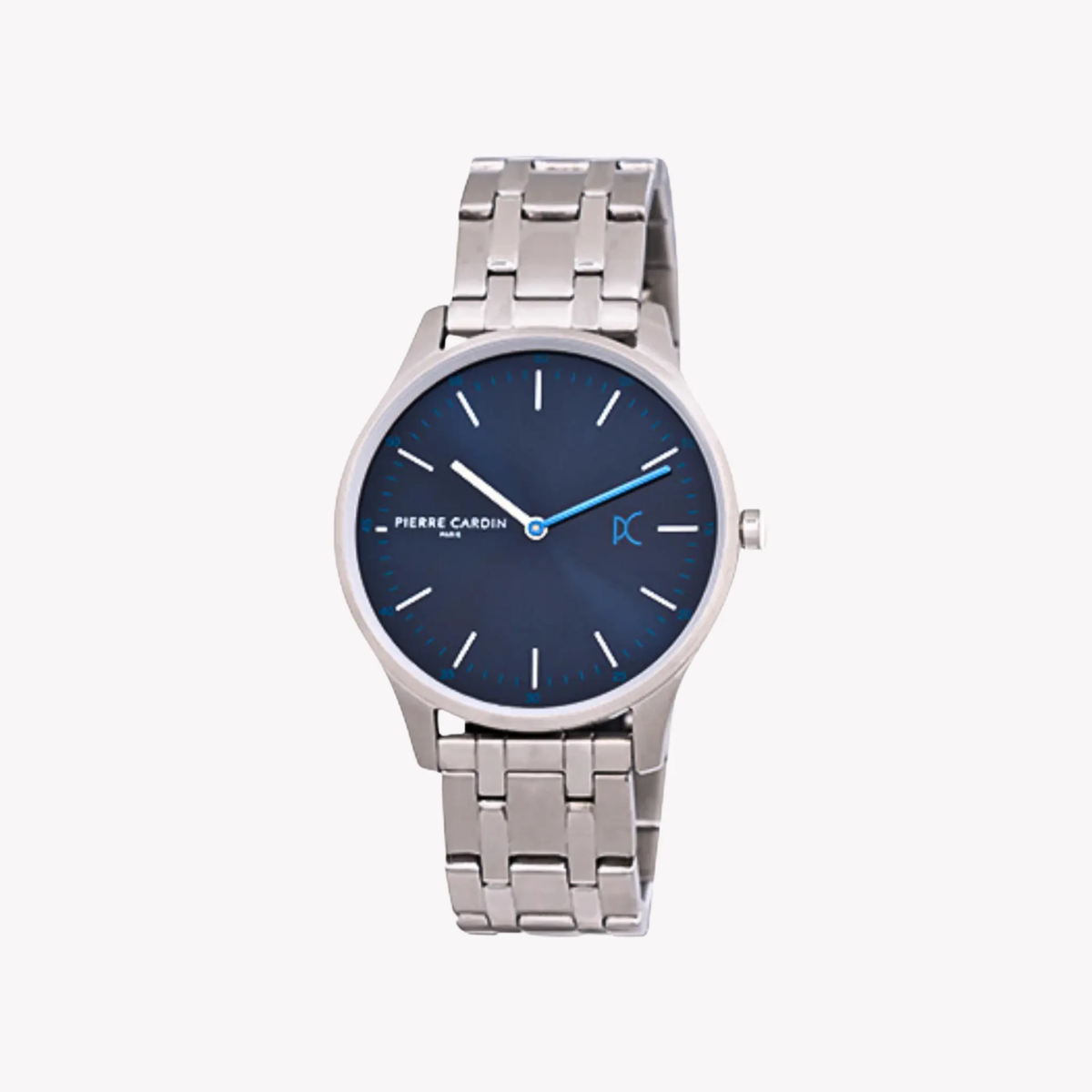Pierre Cardin Men's Silver Watch, Blue Dial | Cba.4038 by PIERRE CARDIN