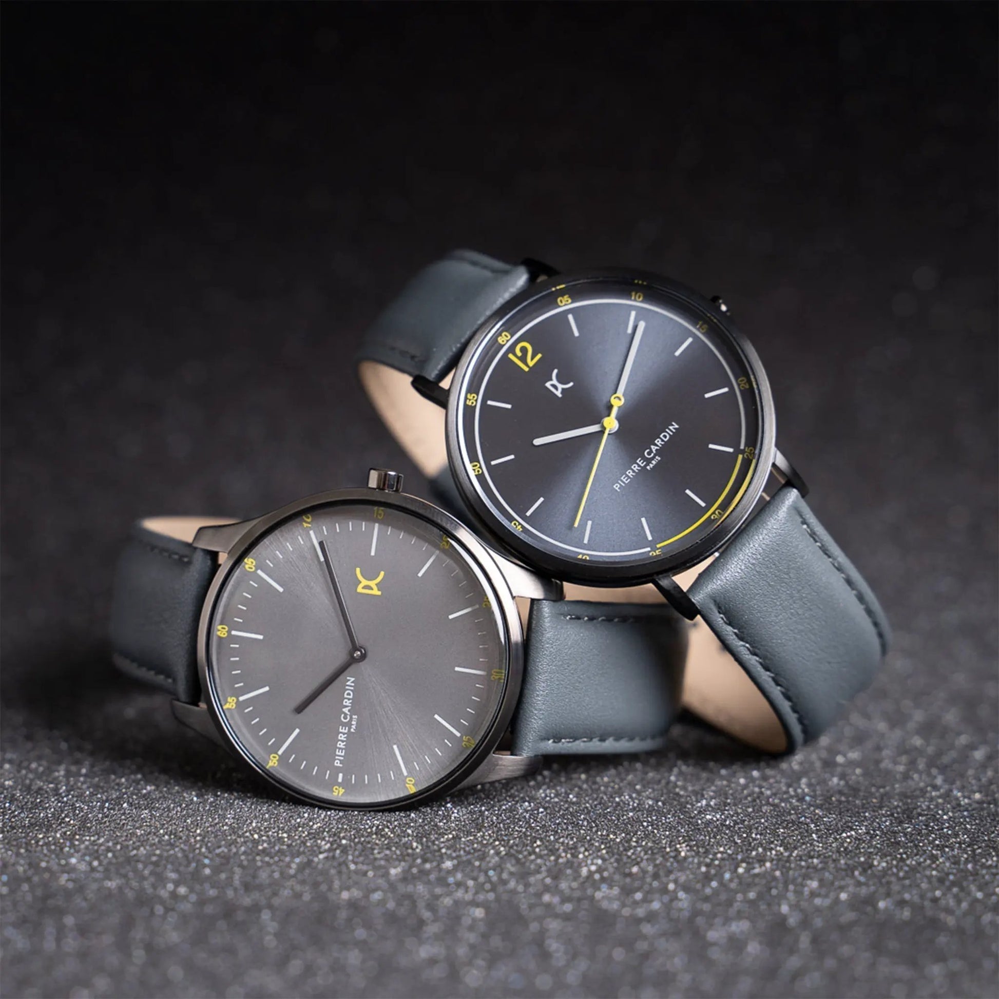 Pierre Cardin Men's Gray Leather & Stainless Steel Watch | Cba.4007 by PIERRE CARDIN