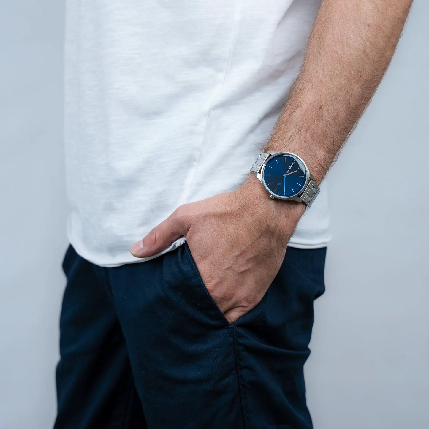 Pierre Cardin Men's Silver Watch, Blue Dial | Cba.4038 by PIERRE CARDIN
