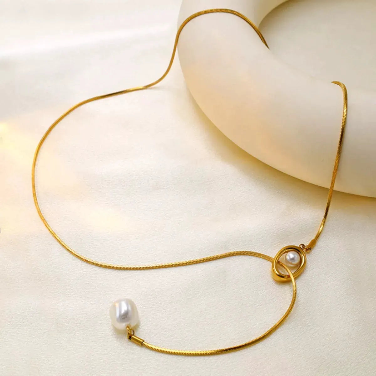 Pearl Pendant Necklace by Partner Label