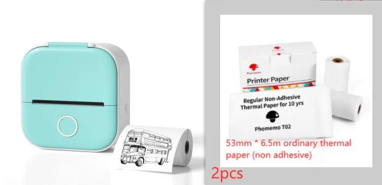 Portable Mini Thermal Label Printer Home Photo Printer Student Wrong Question Printer Bluetooth-compatible Mini Label Printer Price Tag by Maiden-Art