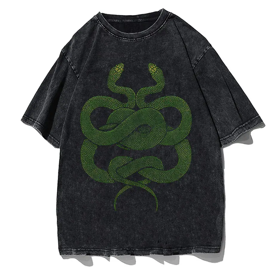 Gothic Dark Cartoon Print T-Shirt Harajuku Punk Y2K Streetwear by Vimost Shop