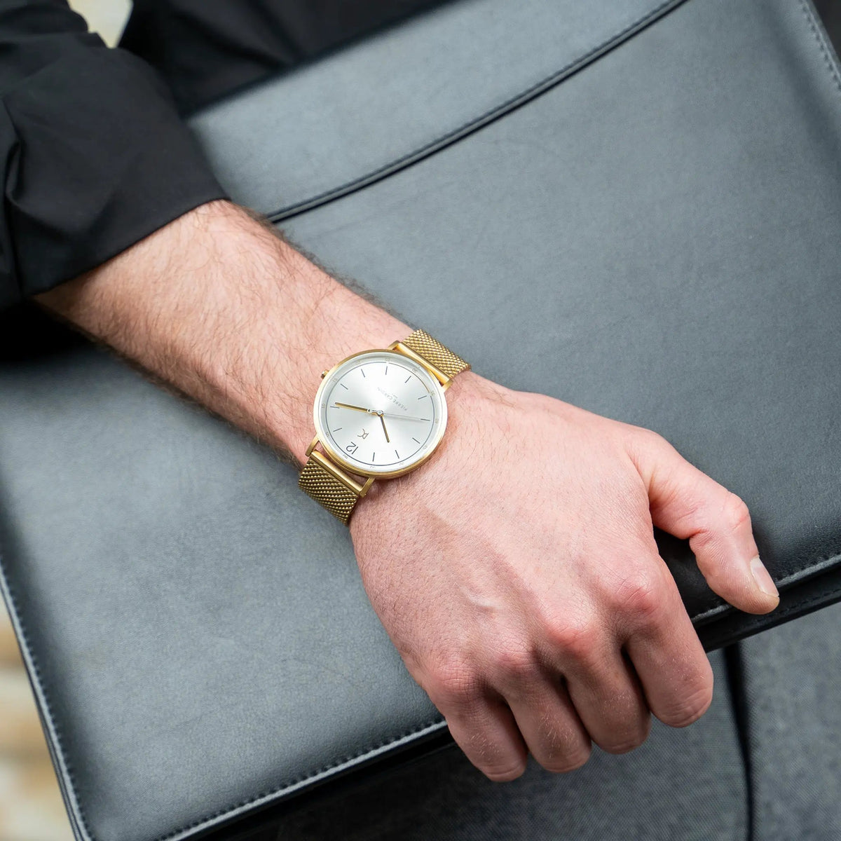 Pierre Cardin Men's Gold Stainless Steel Watch, Silver Dial | Cbn.3014 by PIERRE CARDIN