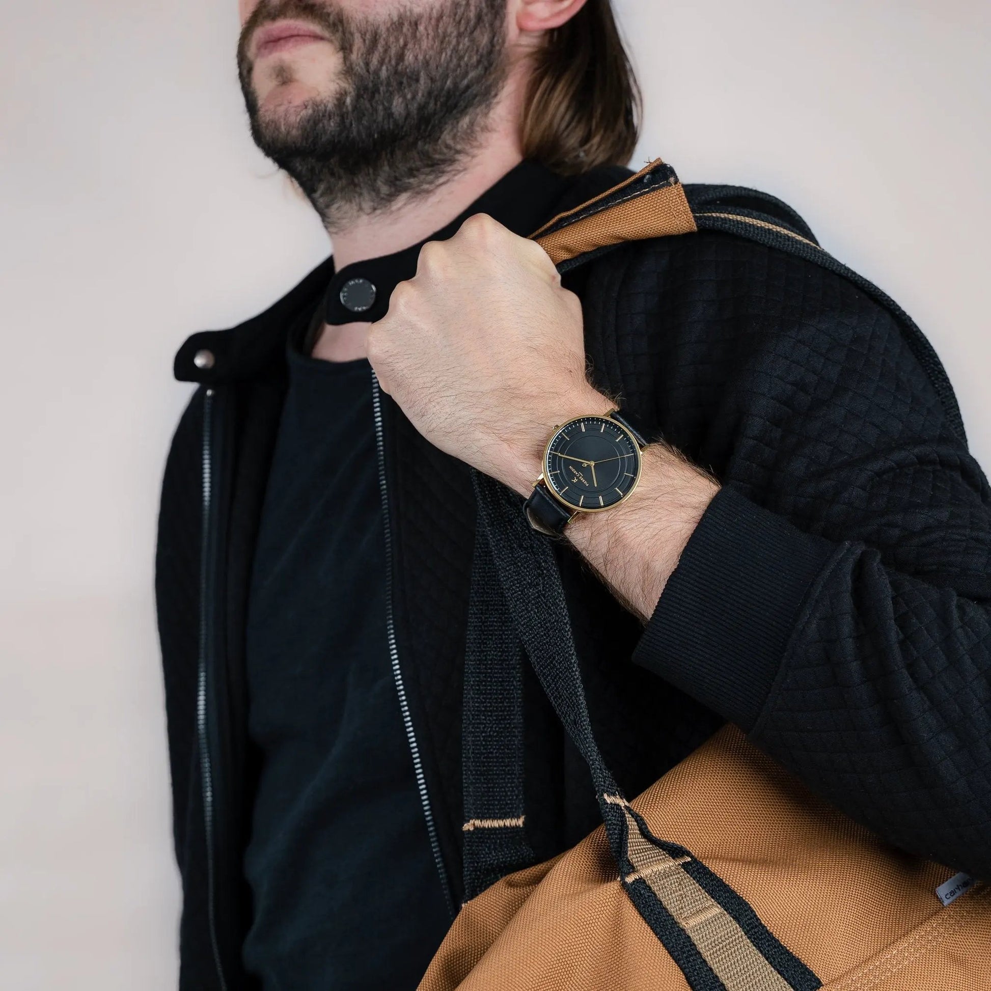 Pierre Cardin Men's Gold Watch, Black Dial | Cbn.3035 by PIERRE CARDIN