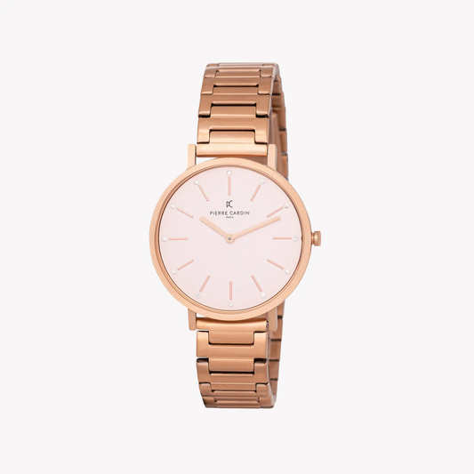 Pierre Cardin Women's Rose Gold Watch, Pink Dial | Cbv.1118 by PIERRE CARDIN