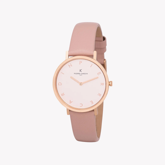 Pierre Cardin Women's Rose Gold Watch, Pink Dial | Cbv.1124 by PIERRE CARDIN