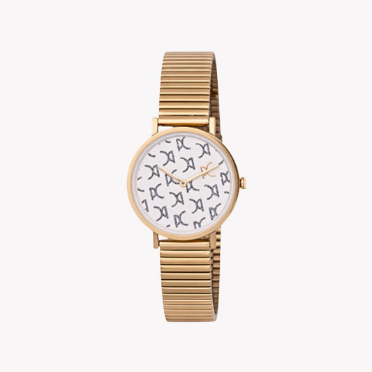 Pierre Cardin Women's Gold Metal Watch, White Dial | Cbv.1542 by PIERRE CARDIN