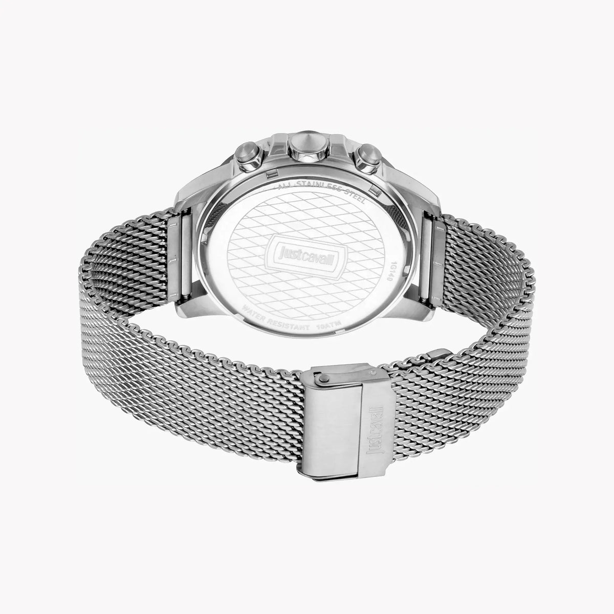 Just Cavalli Men's Silver Watch, Black Dial | Jc1g140m0065 by JUST CAVALLI