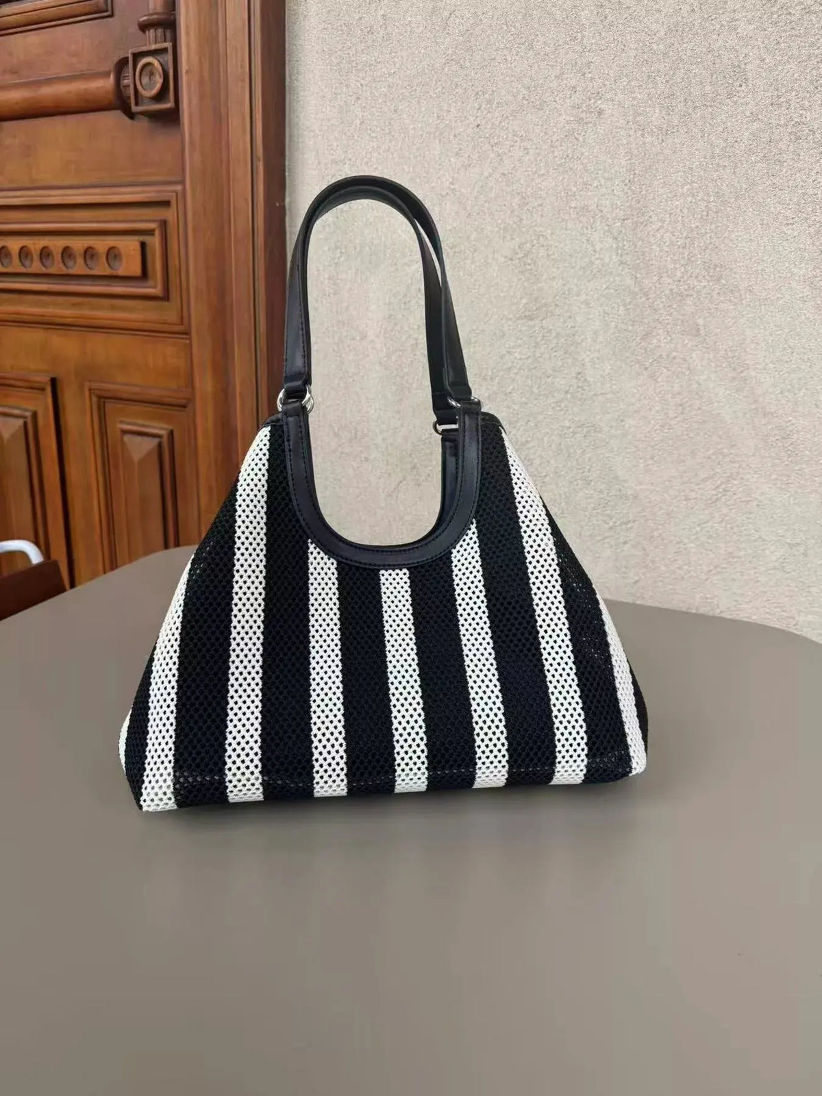 Contrast Striped Tote Bag by Partner Label