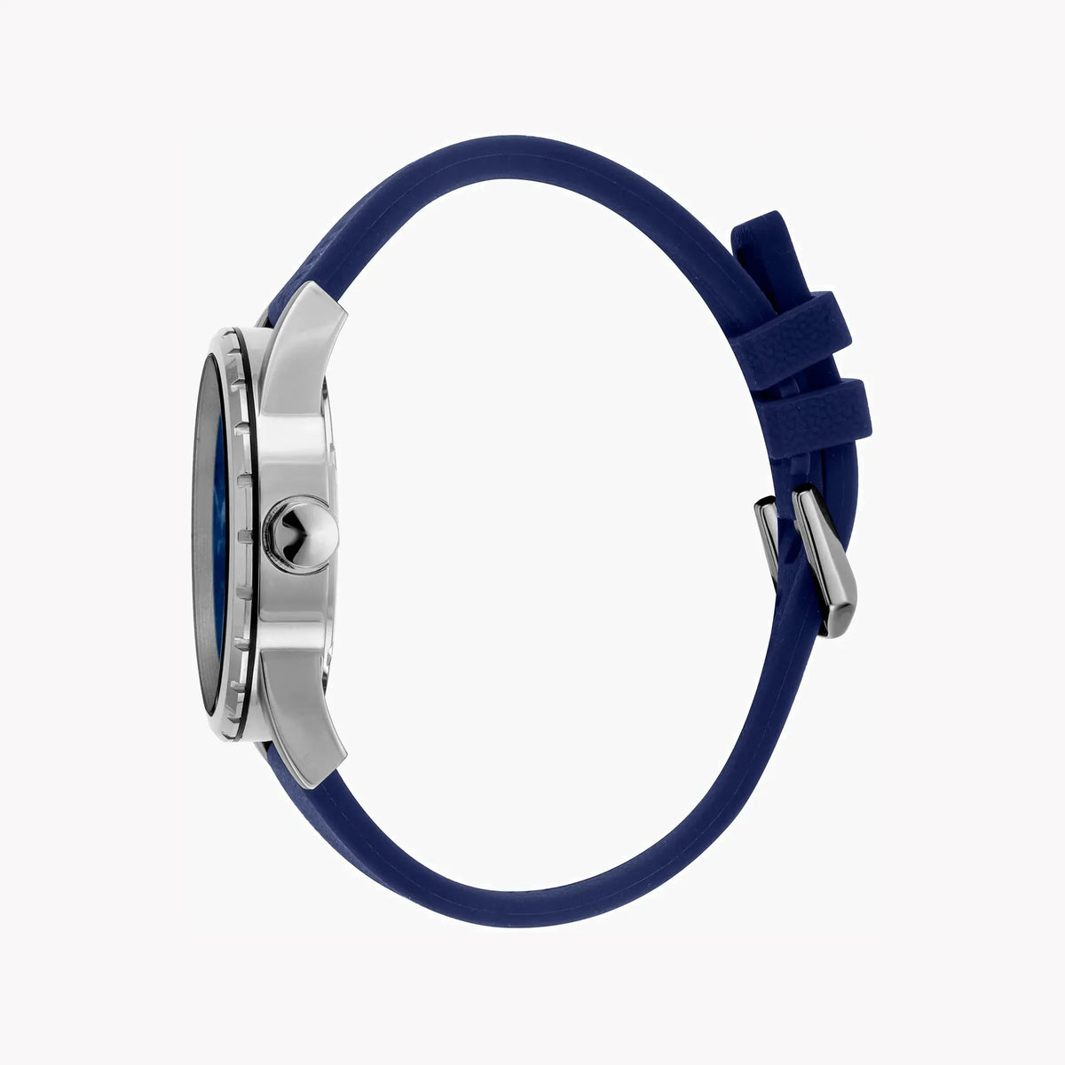 Just Cavalli Men's Blue Silicone Watch, Silver Case | Jc1g082p0035 by JUST CAVALLI