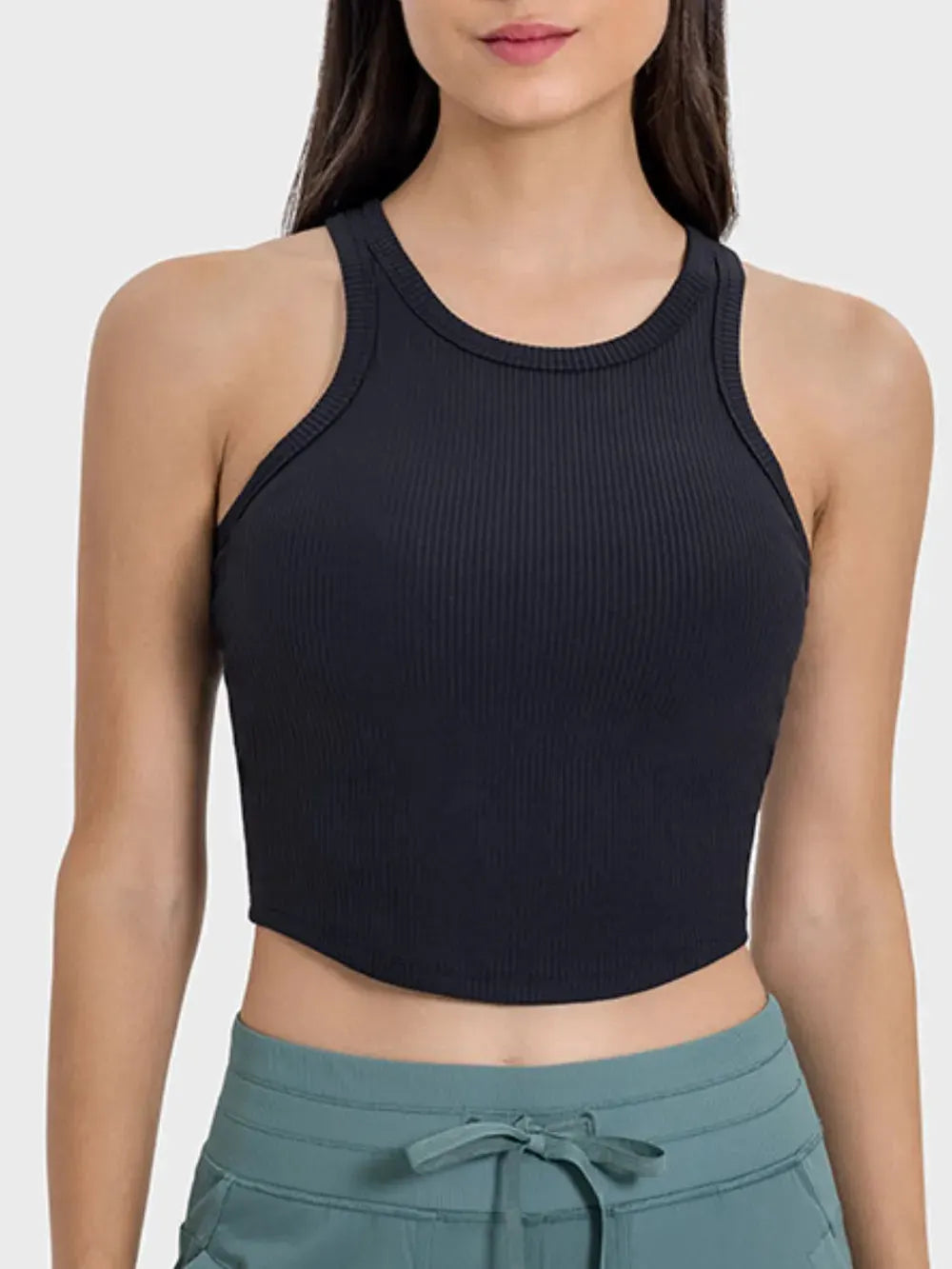 Millennia Round Neck Racerback Active Tank by Millennia