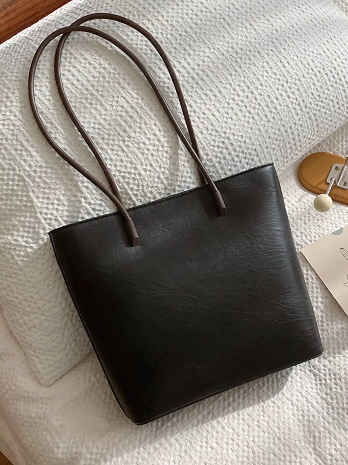 PU Leather Tote Bag by Partner Label