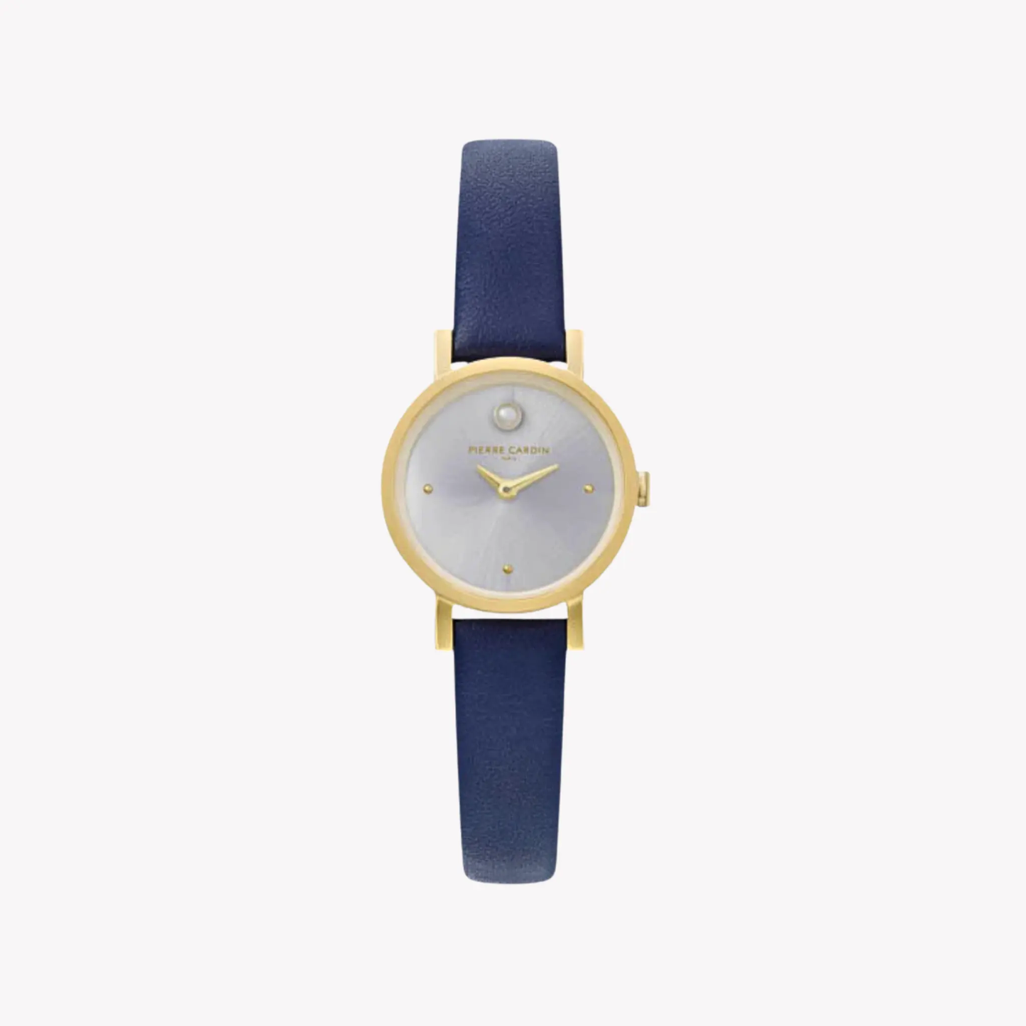Pierre Cardin Women's Blue Leather Watch, Silver Dial | Ccm.0508 by PIERRE CARDIN
