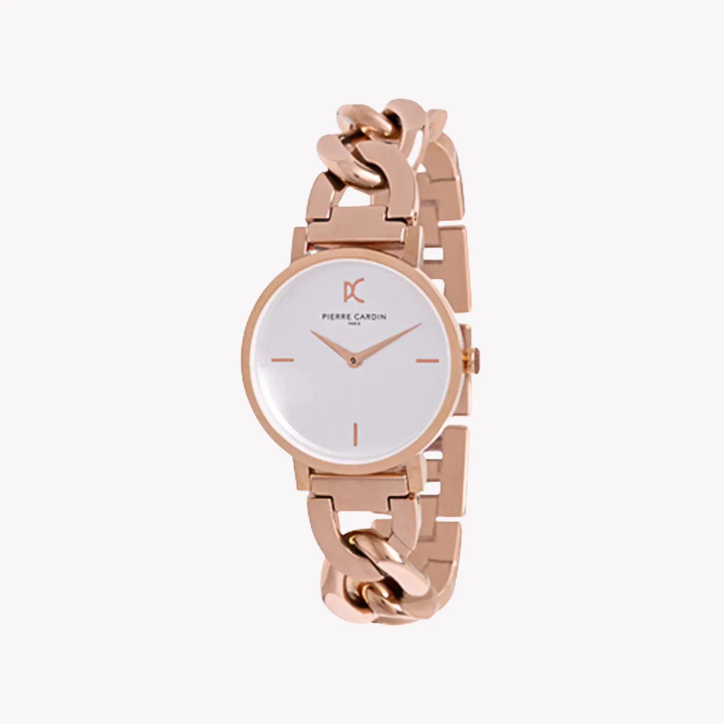 Pierre Cardin Women's Rose Gold Watch, White Dial | Ccm.0536 by PIERRE CARDIN