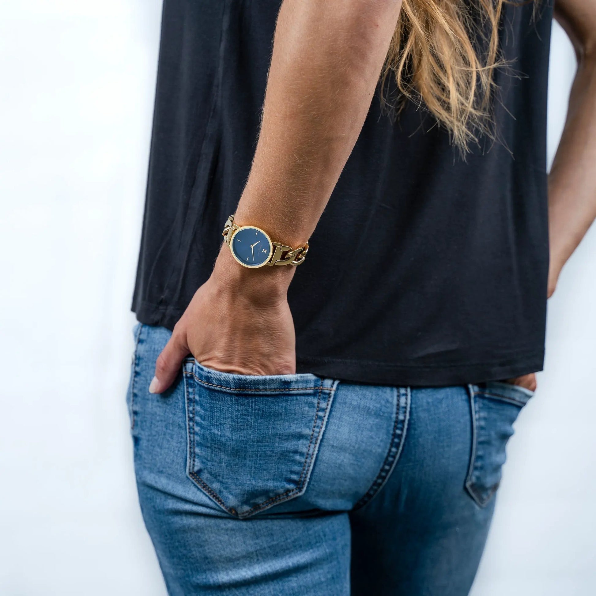Pierre Cardin Women's Gold Watch, Blue Dial | Ccm.0532 by PIERRE CARDIN