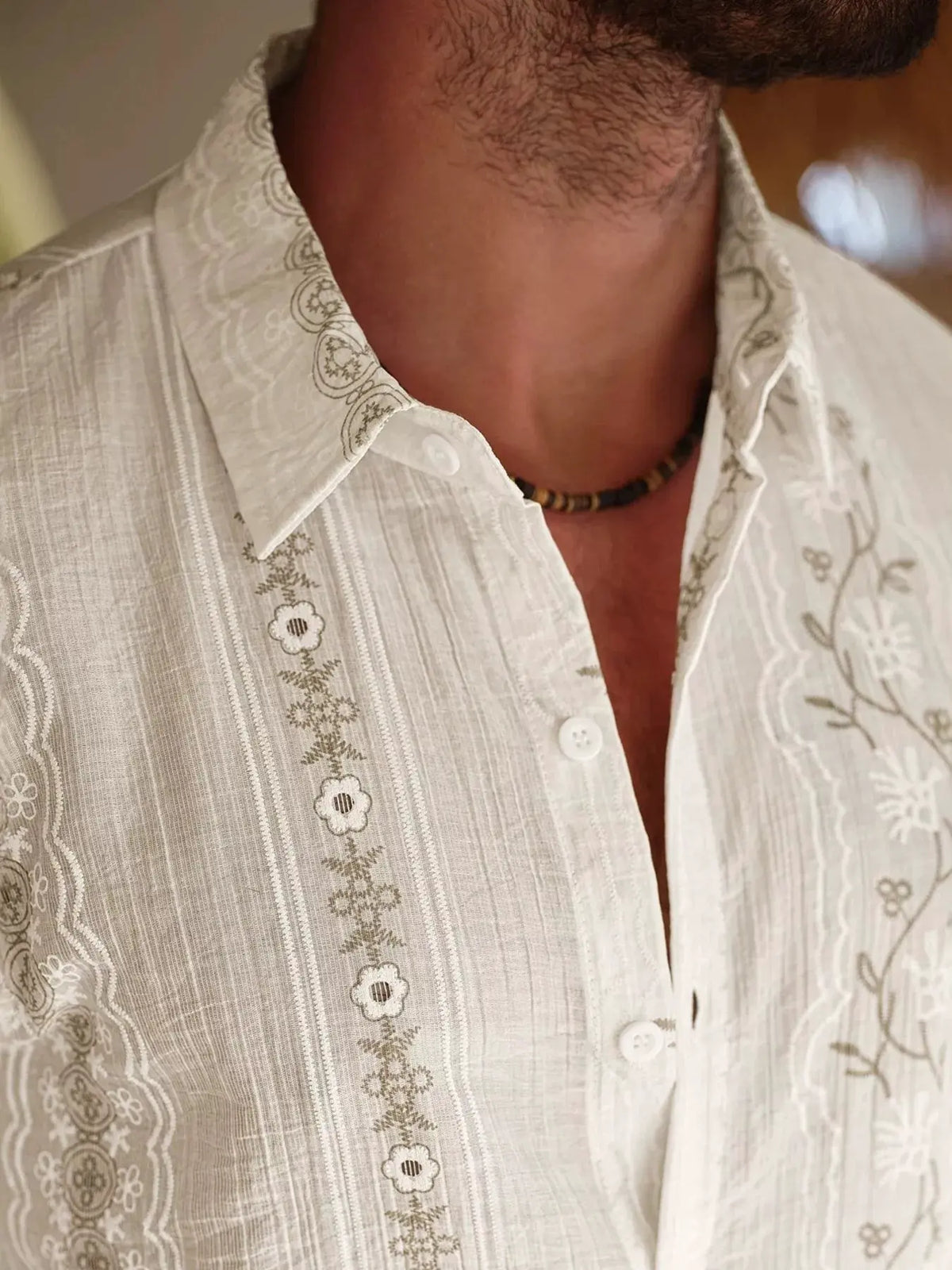 Men's Flower Short Sleeve Shirt and Shorts Set by Trendsi