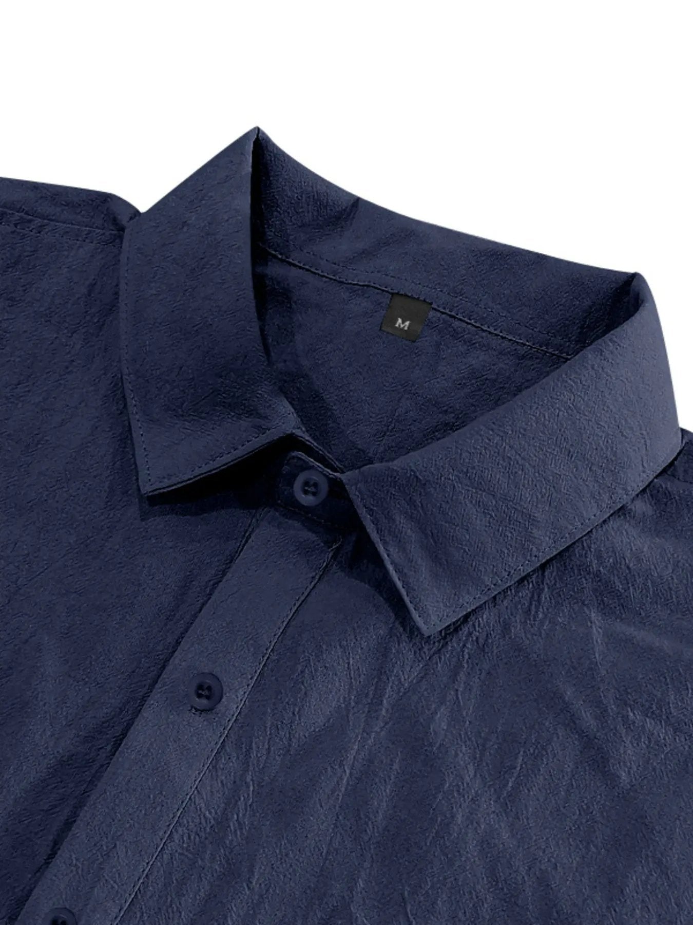 Men's Full Size Short Sleeve Shirt with Pockets Plus Size by Trendsi