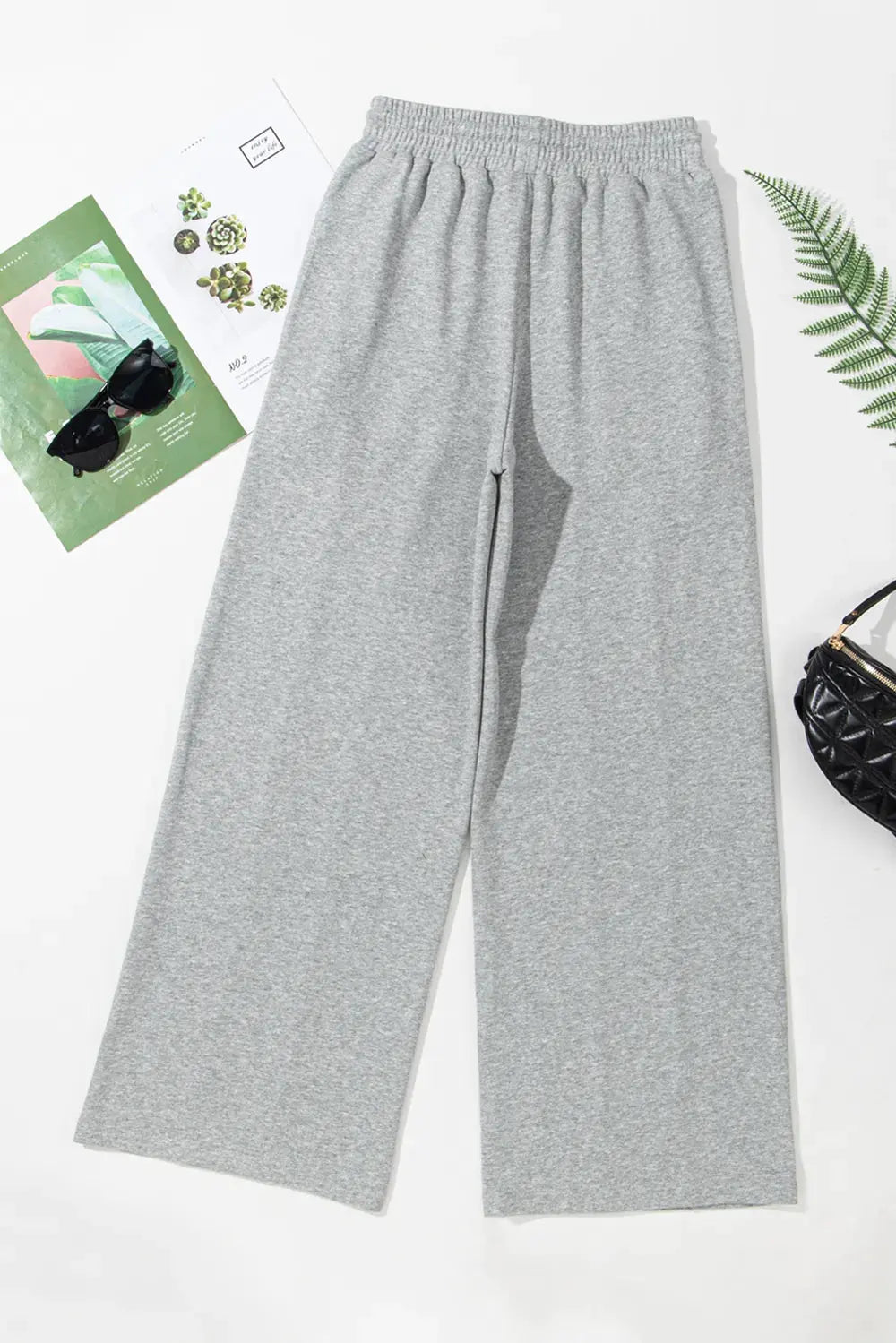 Drawstring Wide Leg Active Pants by Partner Label