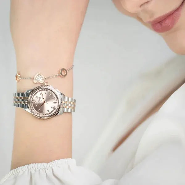 Just Cavalli Women's Two-Tone Watch, Rose Gold Dial | Jc1l315m0095 by JUST CAVALLI