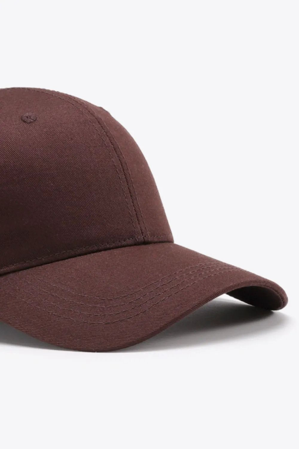 Plain Adjustable Cotton Baseball Cap by Partner Label