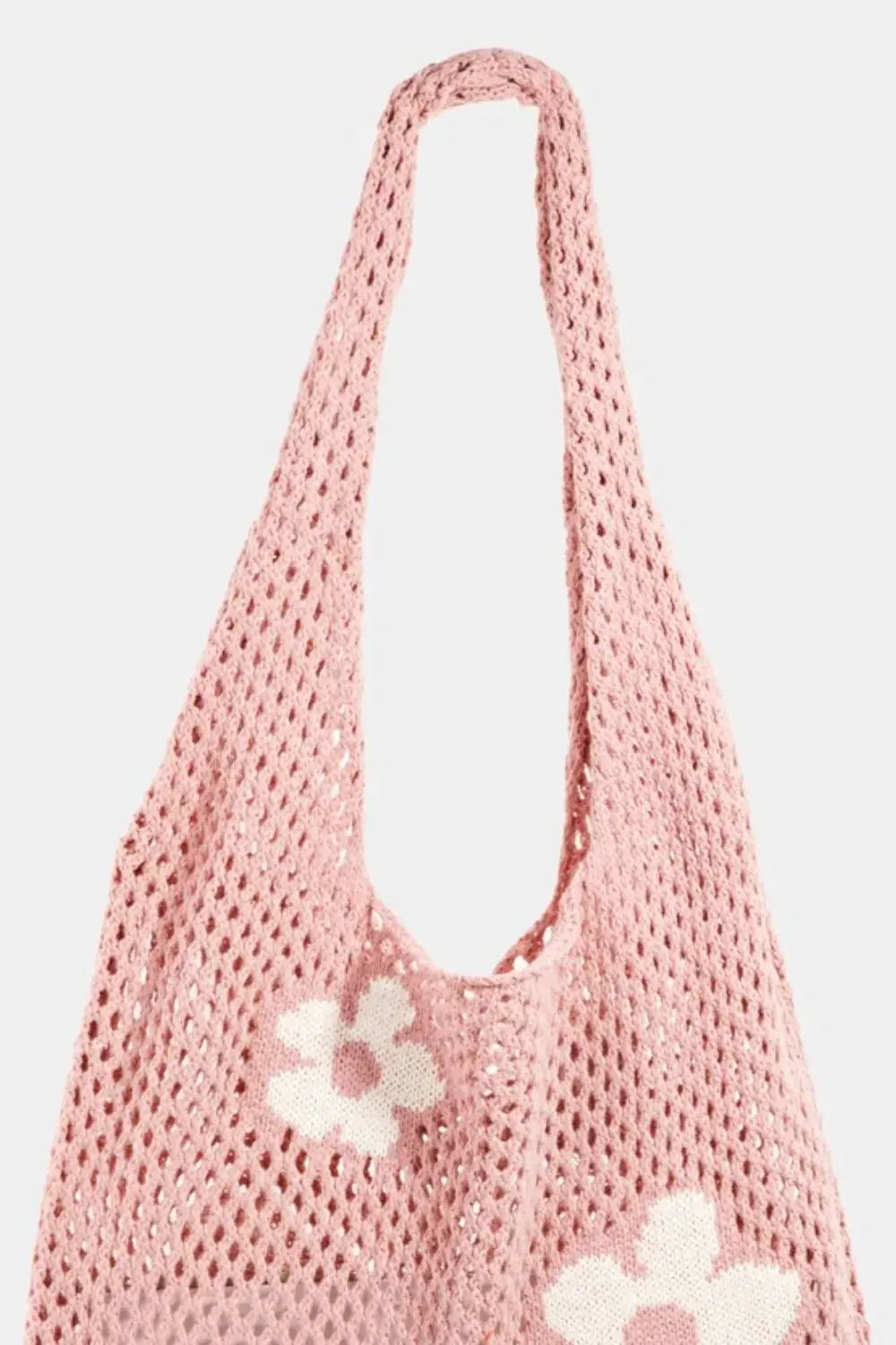 Fame Flower Knitted Shoulder Bag by Fame