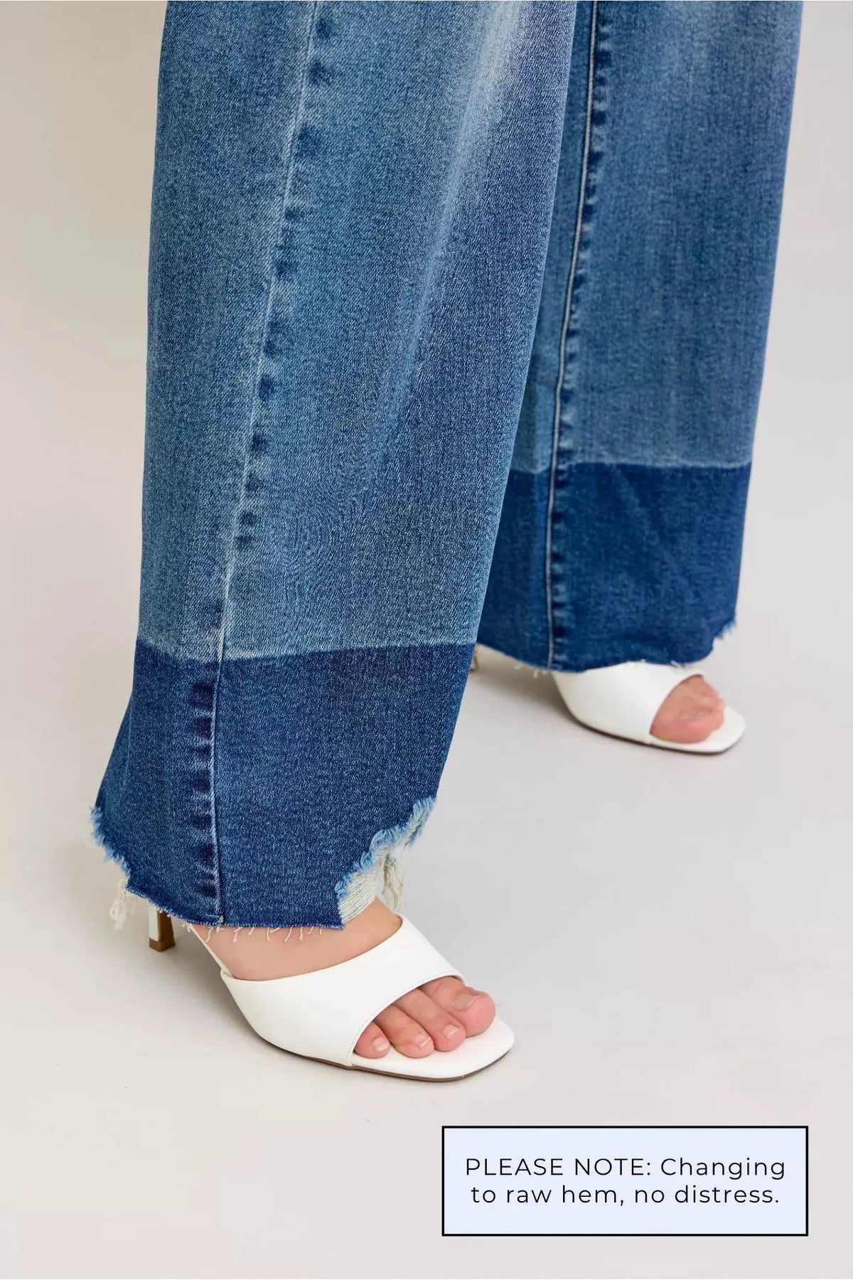 Judy Blue Raw Hem High Waist Column Straight Jeans by Judy Blue