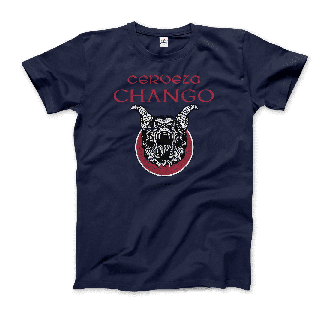 Cerveza Chango Distressed artwork t-shirt by Art-O-Rama Shop