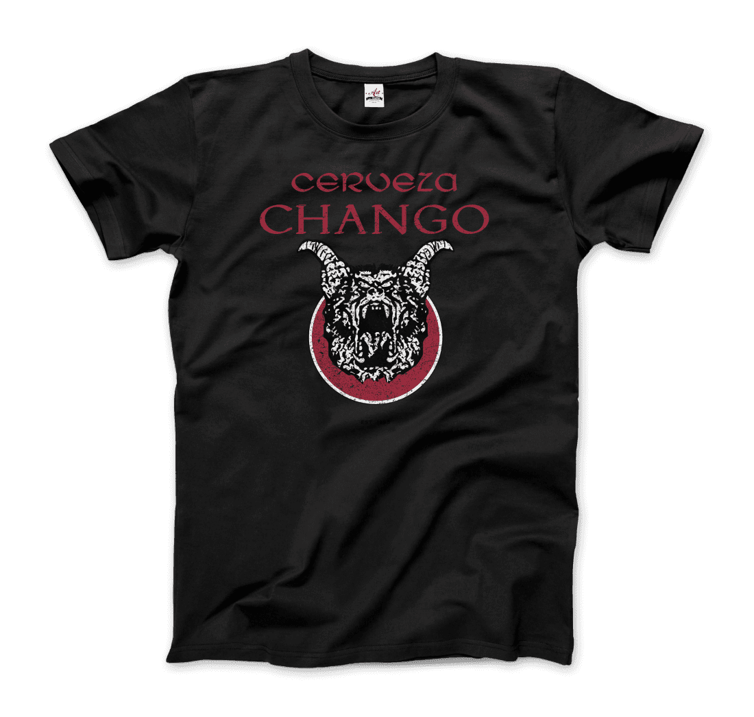 Cerveza Chango Distressed artwork t-shirt by Art-O-Rama Shop