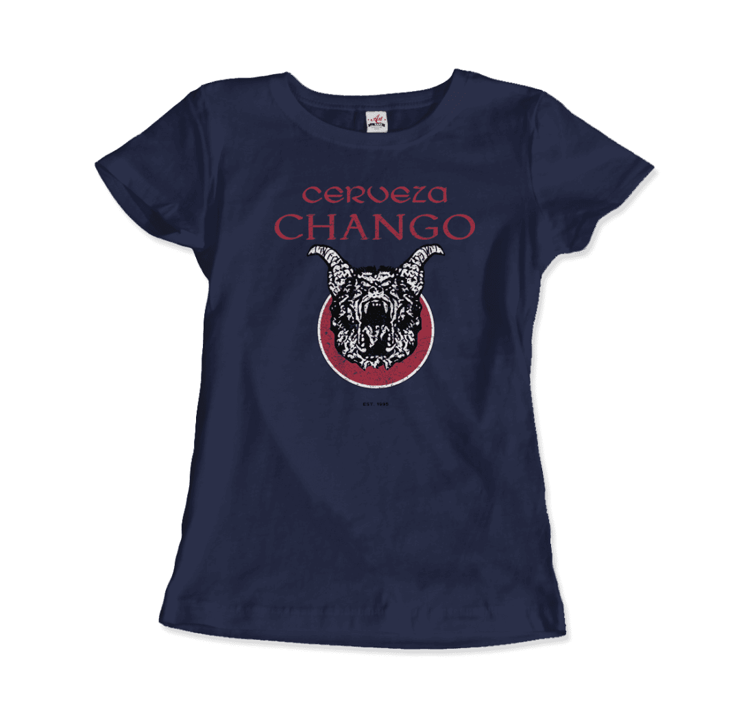 Cerveza Chango Distressed artwork t-shirt by Art-O-Rama Shop