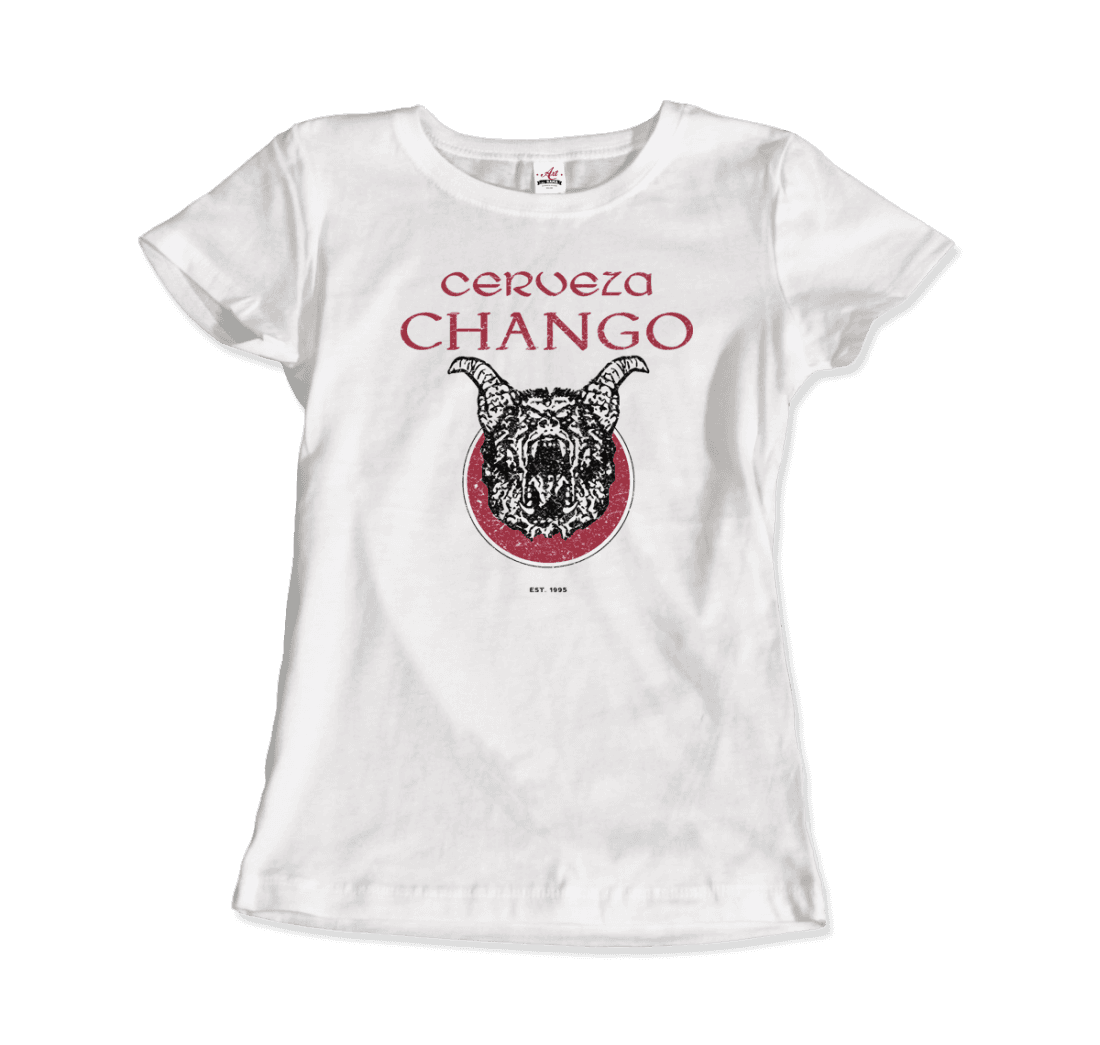 Cerveza Chango Distressed artwork t-shirt by Art-O-Rama Shop
