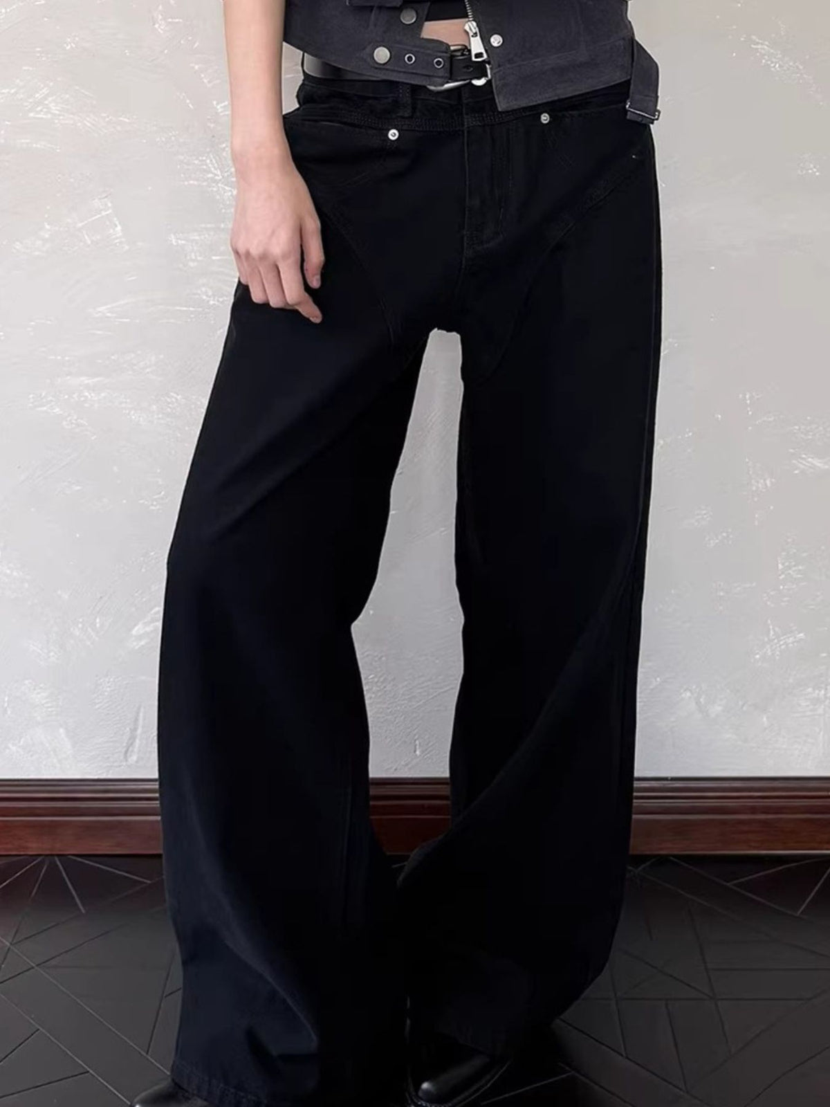 Men's Full Size Wide Leg Jeans Plus Size by Partner Label