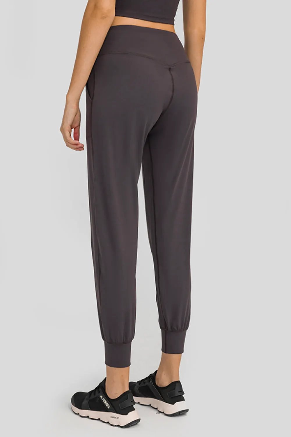 Millennia Wide Waistband Slant Pocket Pants by Millennia