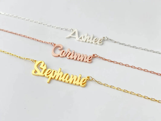 Name Necklace - personalized name necklace by Maiden-Art
