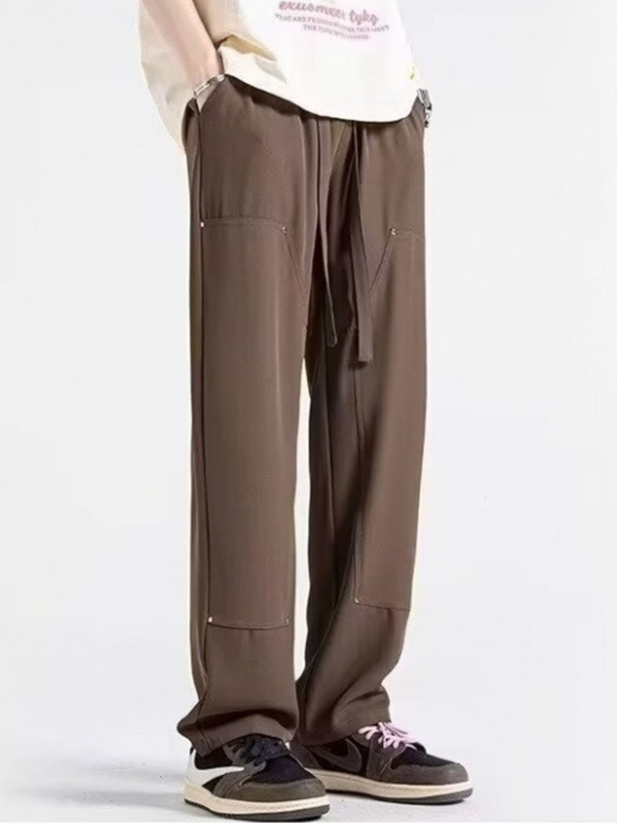 Men's Casual Loose Fit Drawstring Pants by Partner Label