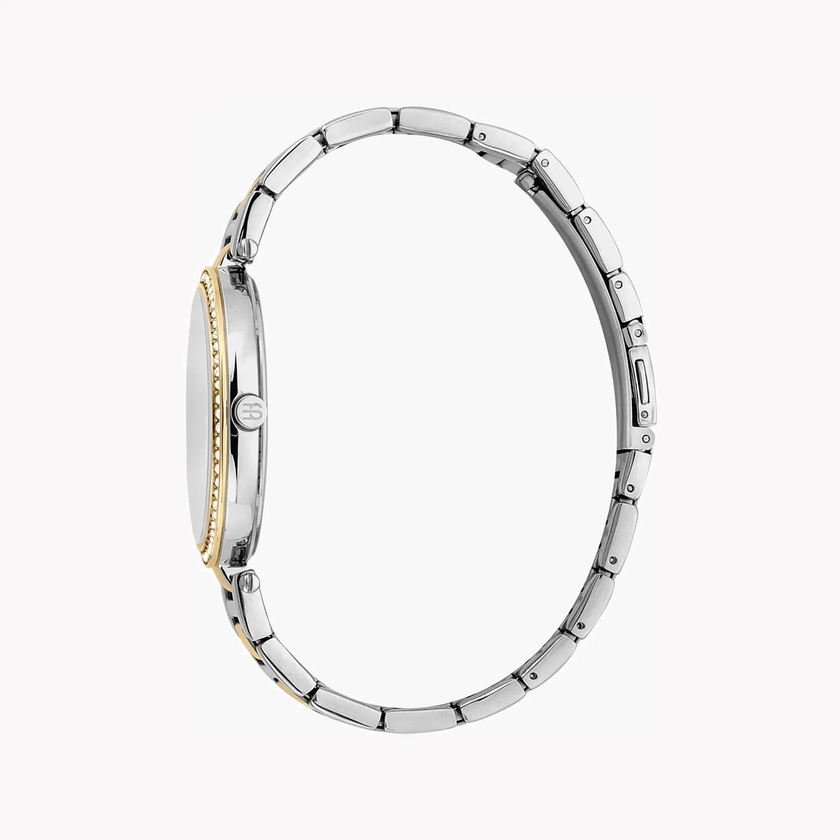 Esprit Women's Silver & Gold Stainless Steel Watch, Silver Dial | Es1l148m0025 by ESPRIT