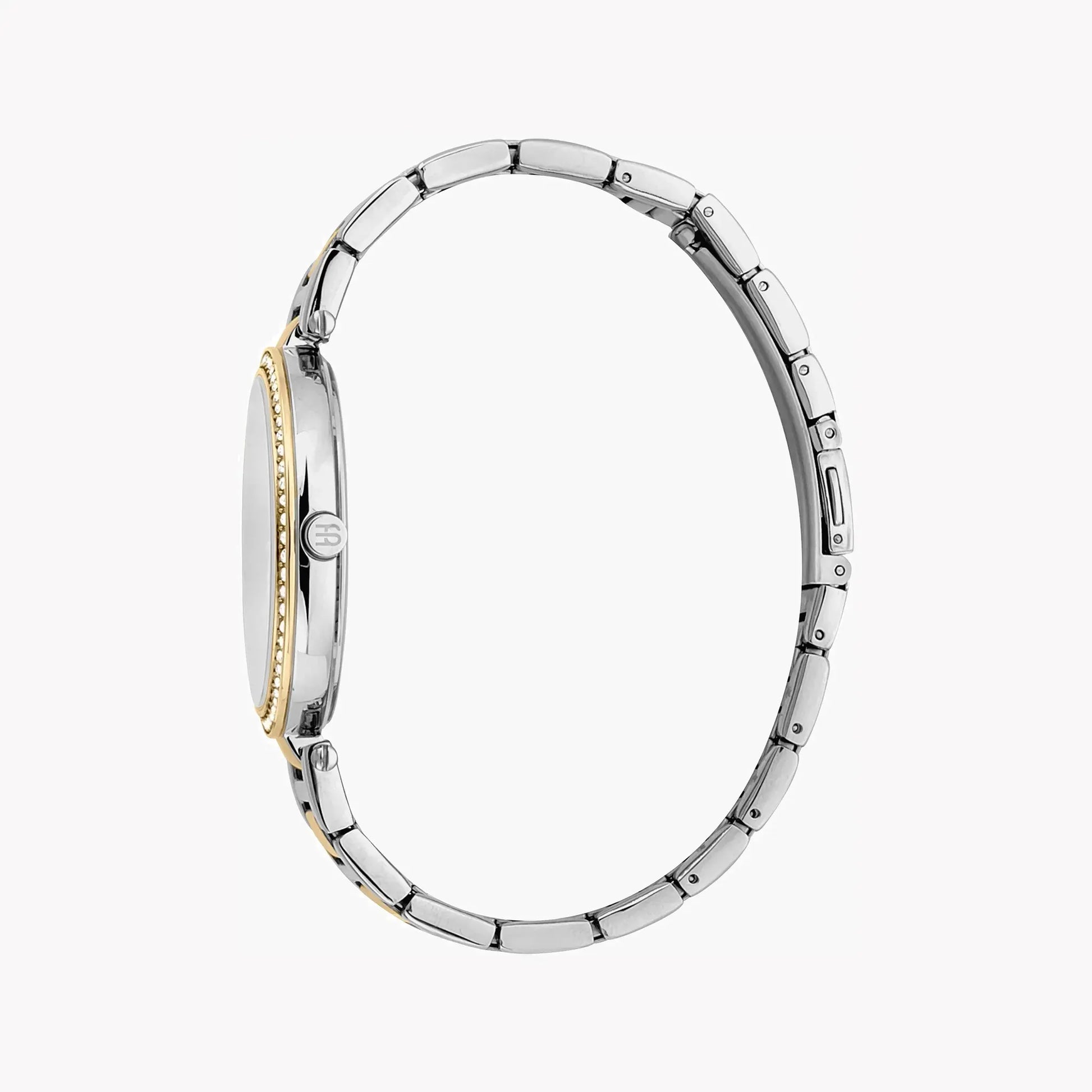 Esprit Women's Silver & Gold Stainless Steel Watch, Silver Dial | Es1l148m0025 by ESPRIT