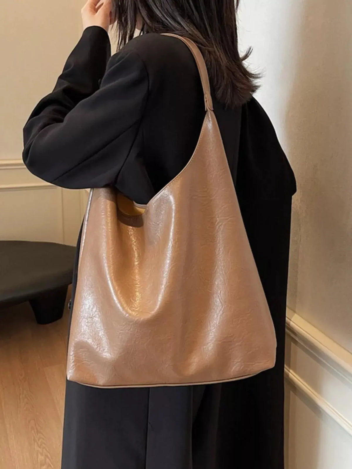 PU Leather Tote Bag by Partner Label