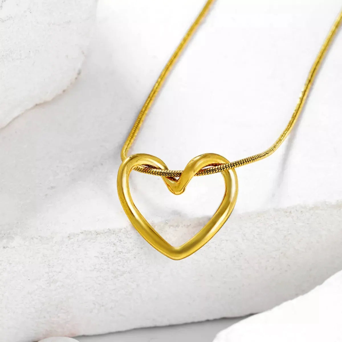 Stainless Steel Heart Necklace by Partner Label