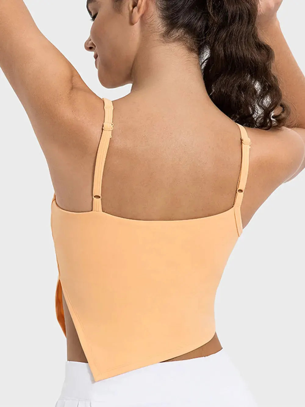 Millennia Slit Asymmetrical Neck Active Cami by Millennia