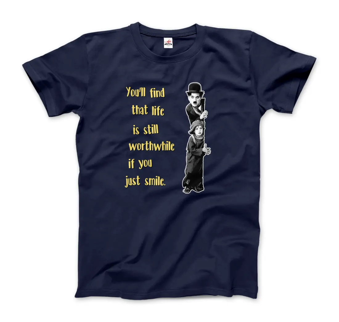 Charlie Chaplin Inspirational Quote t-shirt by Art-O-Rama Shop