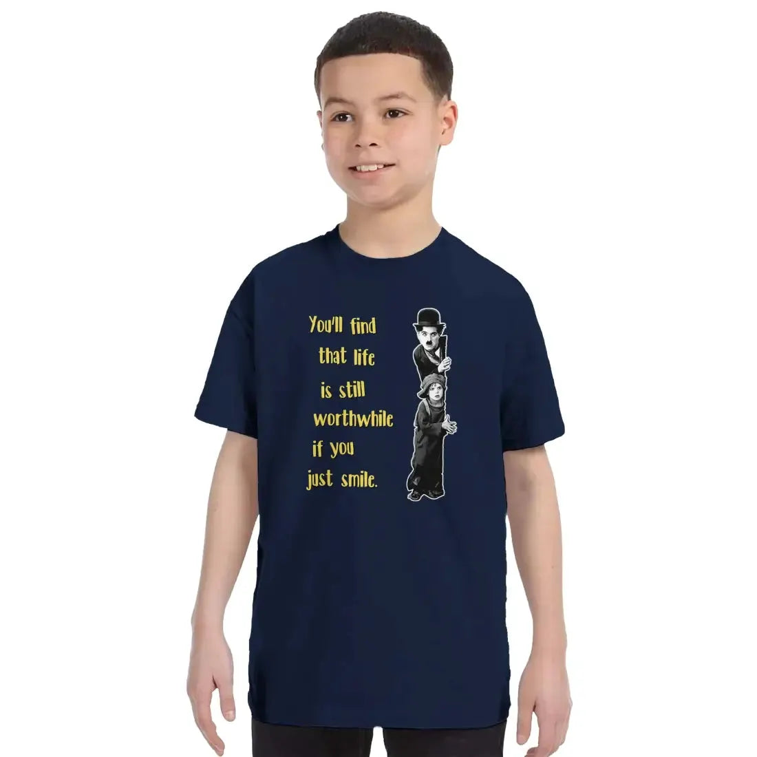 Charlie Chaplin Inspirational Quote t-shirt by Art-O-Rama Shop
