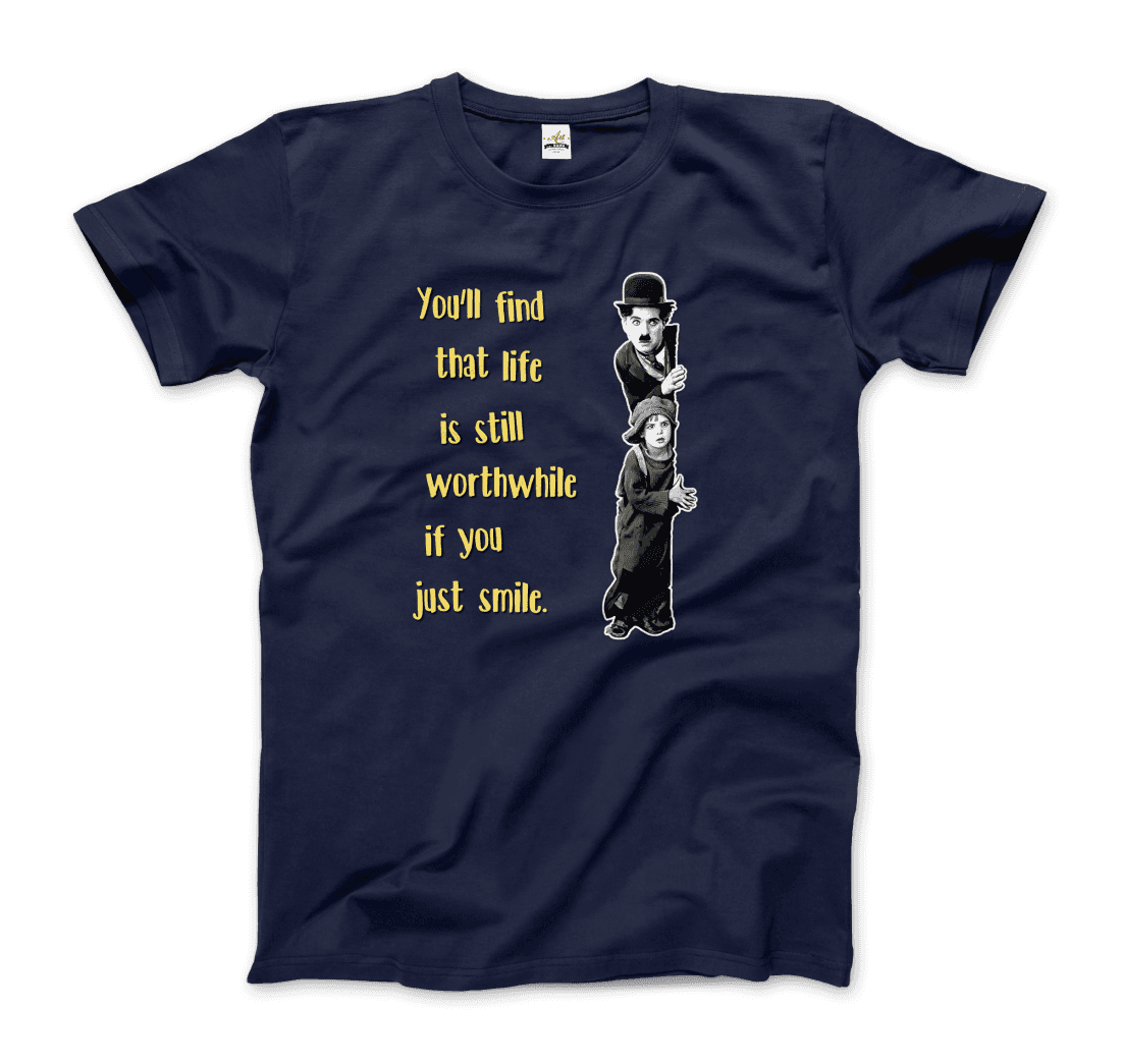 Charlie Chaplin Inspirational Quote t-shirt by Art-O-Rama Shop
