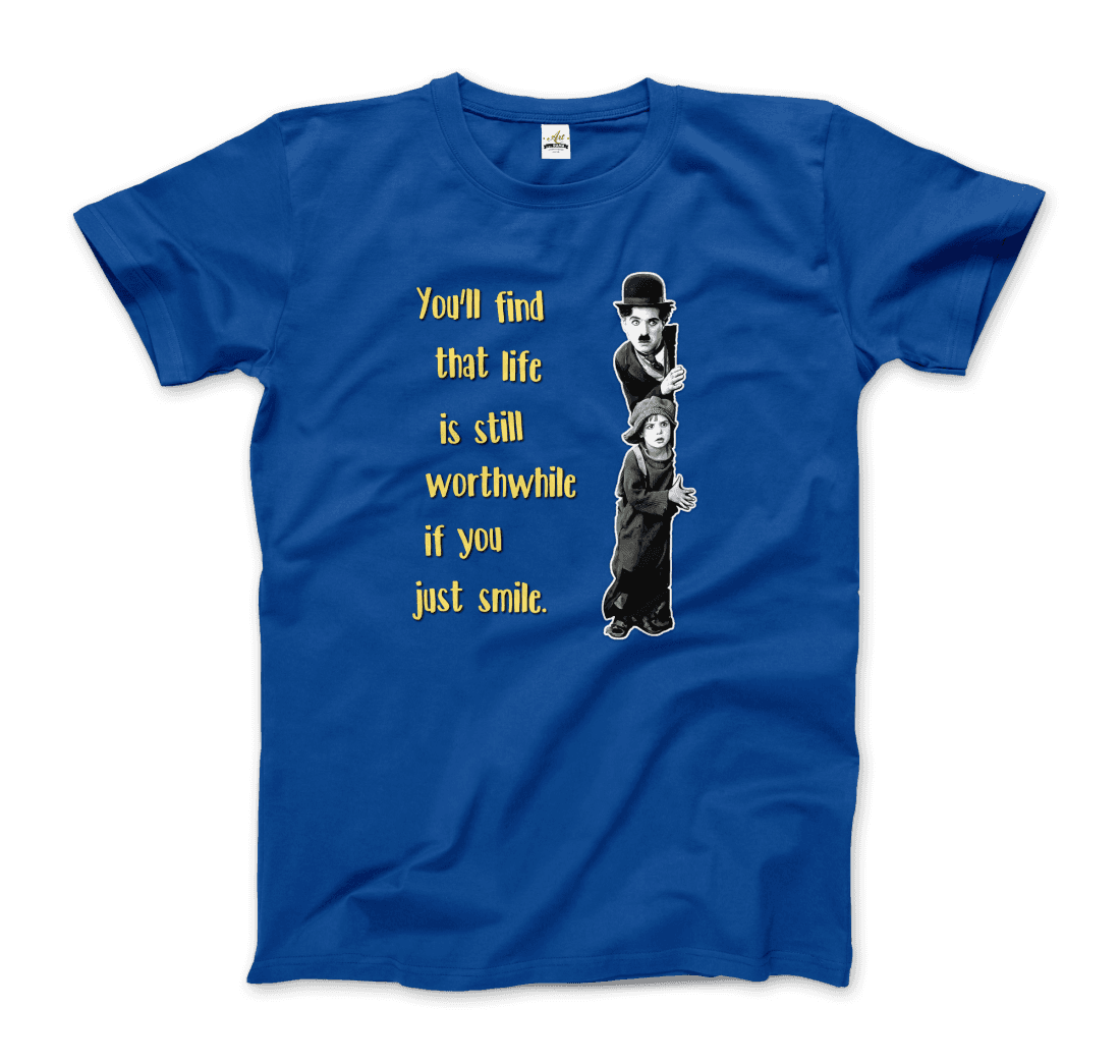 Charlie Chaplin Inspirational Quote t-shirt by Art-O-Rama Shop