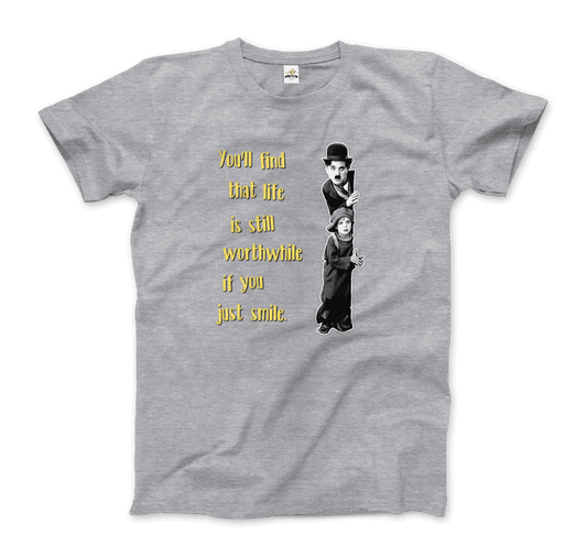 Charlie Chaplin Inspirational Quote t-shirt by Art-O-Rama Shop