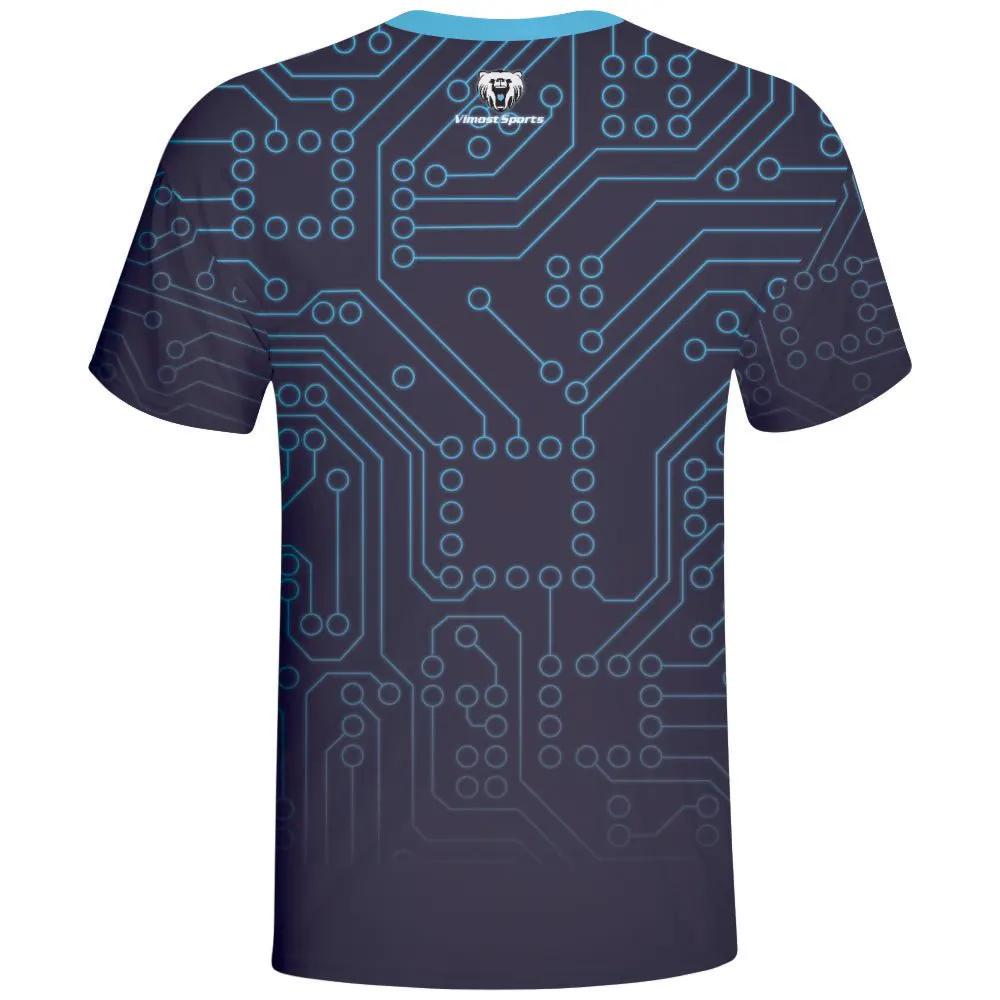 Cyberpunk Circuit Board Gaming Esports Jersey by Vimost Sportswear