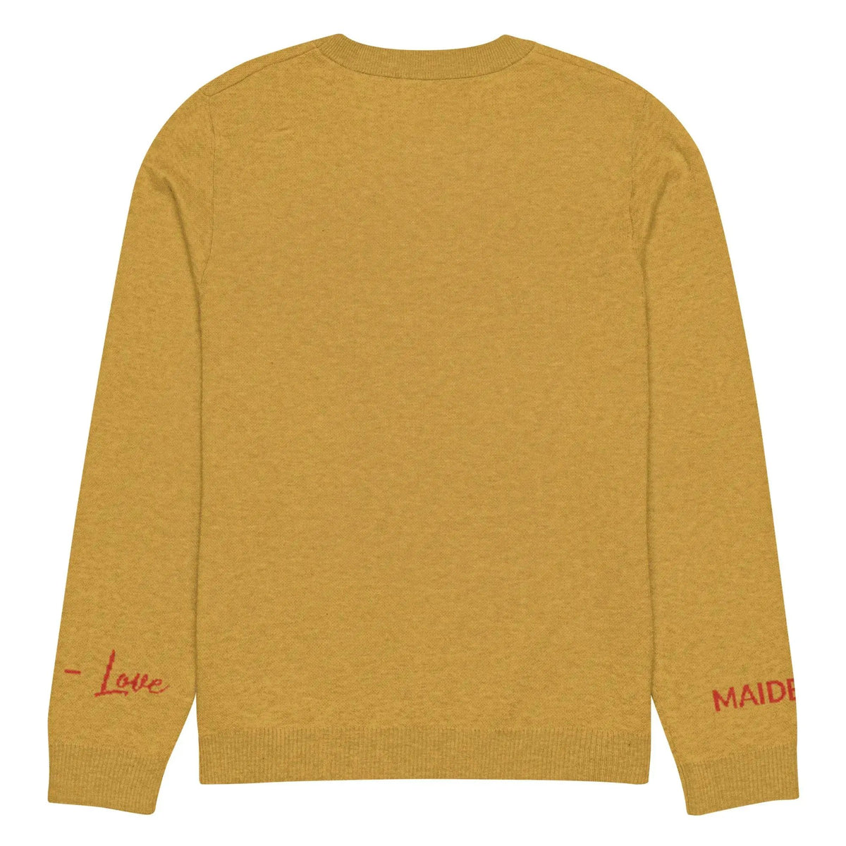 Heart - Knitted crew neck sweater MUSTARD by Maiden-Art