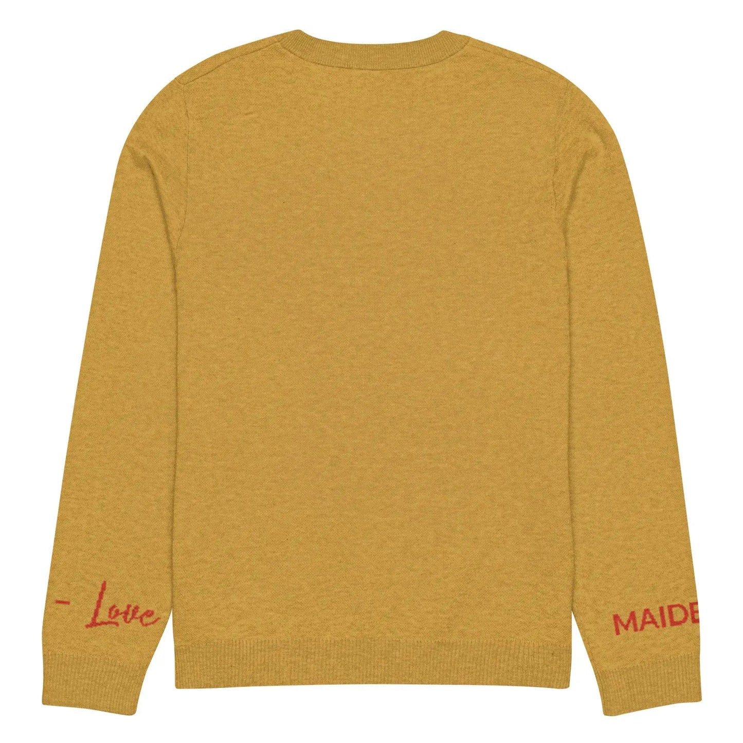 Heart - Knitted crew neck sweater MUSTARD by Maiden-Art