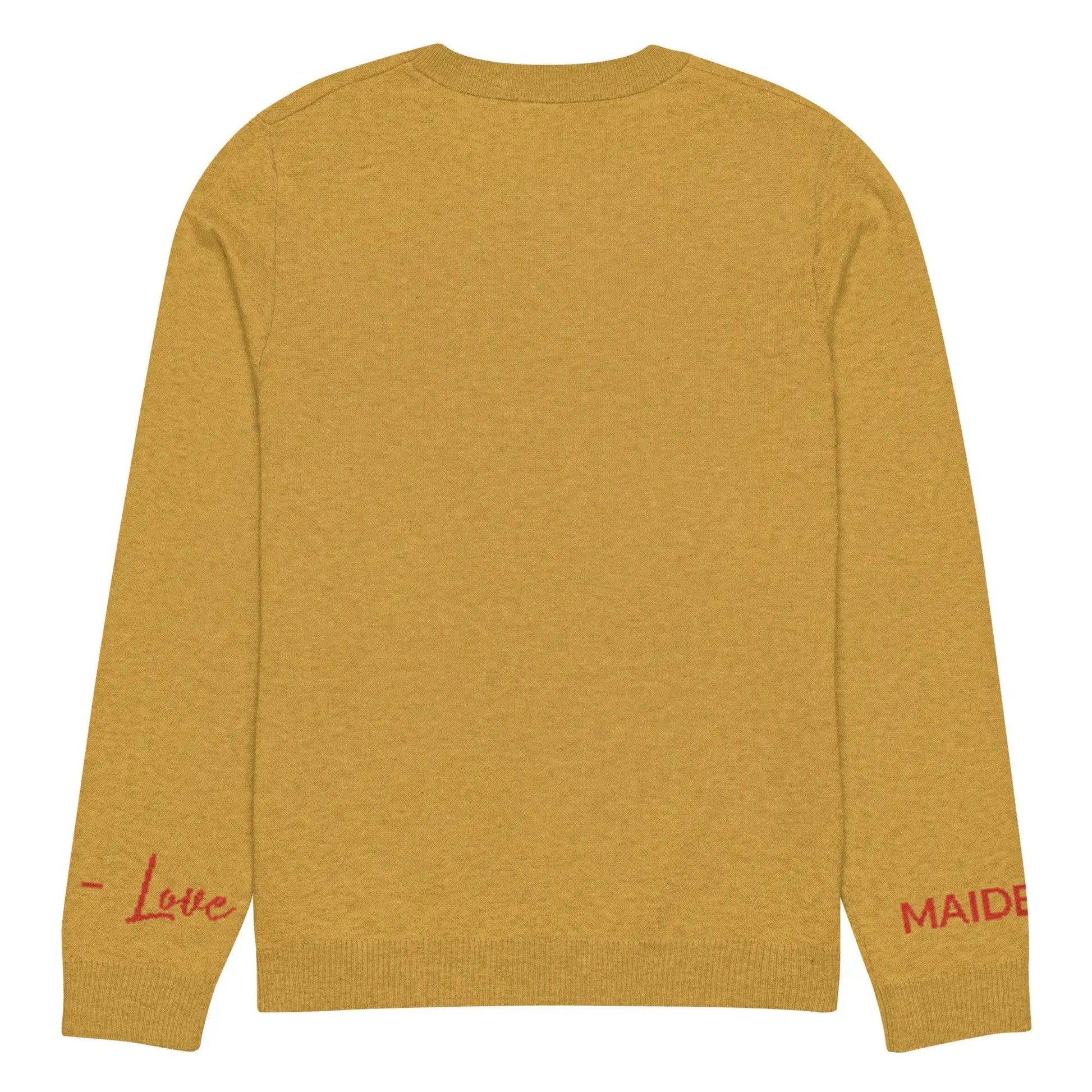 Heart - Knitted crew neck sweater MUSTARD by Maiden-Art